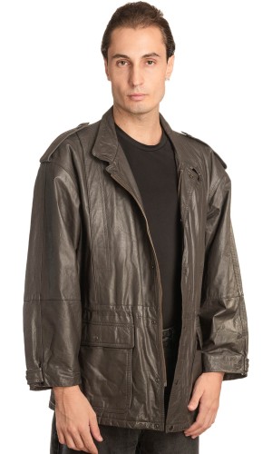 Γνήσιο Ανδρικό Δερμάτινο Μπουφάν - A160