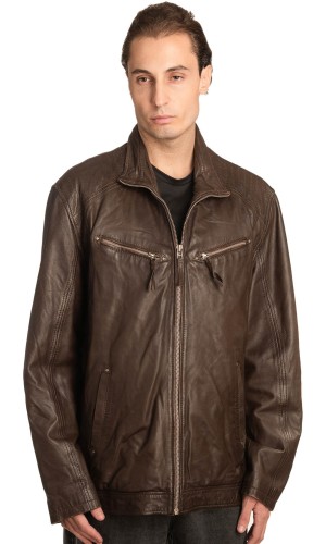 Γνήσιο Ανδρικό Δερμάτινο Μπουφάν - A161