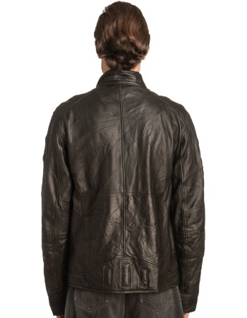  Γνήσιο Ανδρικό Δερμάτινο Μπουφάν - A163