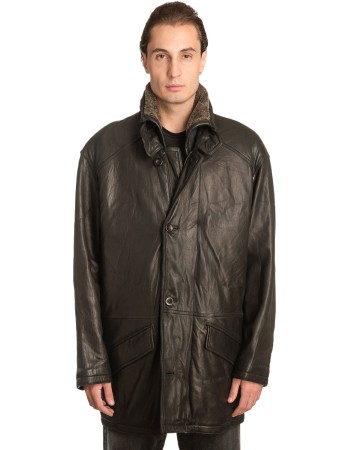  Γνήσιο Ανδρικό Δερμάτινο Μπουφάν - A164