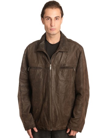 Γνήσιο Ανδρικό Δερμάτινο Μπουφάν - A165
