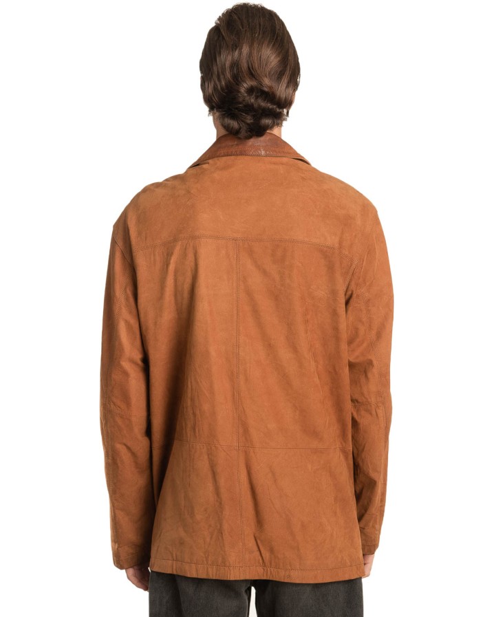 Γνήσιο Ανδρικό Δερμάτινο Μπουφάν - A169