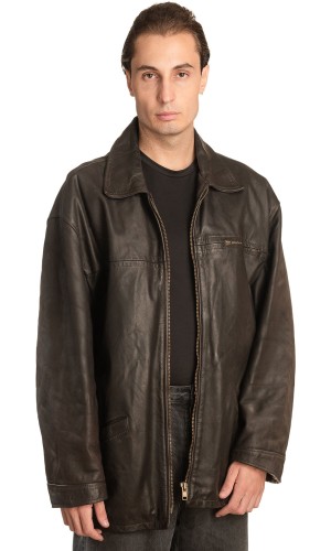 Γνήσιο Ανδρικό Δερμάτινο Μπουφάν - A170