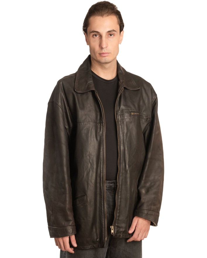 Γνήσιο Ανδρικό Δερμάτινο Μπουφάν - A170
