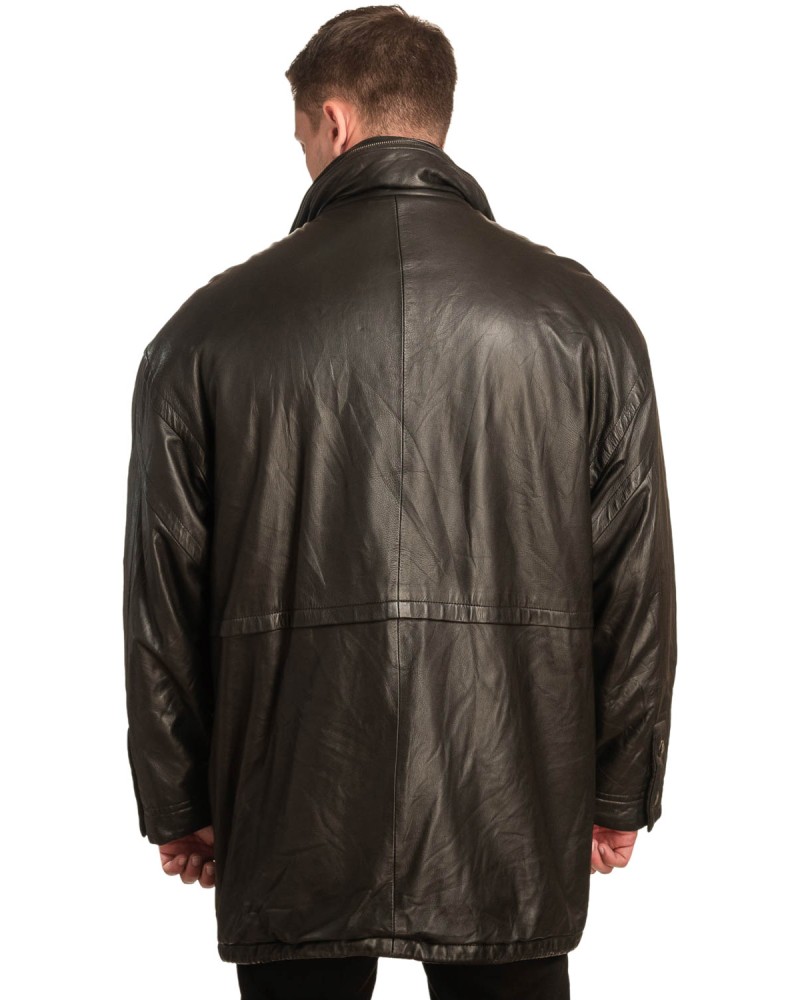  Γνήσιο Ανδρικό Δερμάτινο Μπουφάν - A173