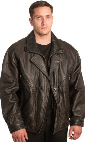 Γνήσιο Ανδρικό Δερμάτινο Μπουφάν - A177