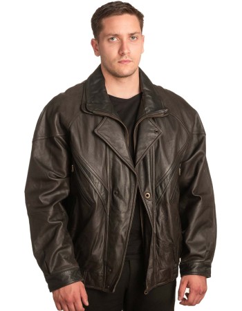 Γνήσιο Ανδρικό Δερμάτινο Μπουφάν - A177