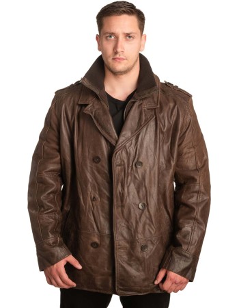 Γνήσιο Ανδρικό Δερμάτινο Μπουφάν - A180