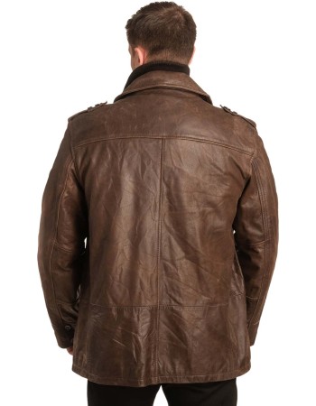 Γνήσιο Ανδρικό Δερμάτινο Μπουφάν - A180