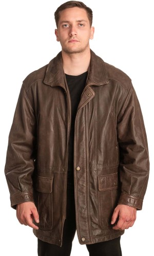 Γνήσιο Ανδρικό Δερμάτινο Μπουφάν - A181
