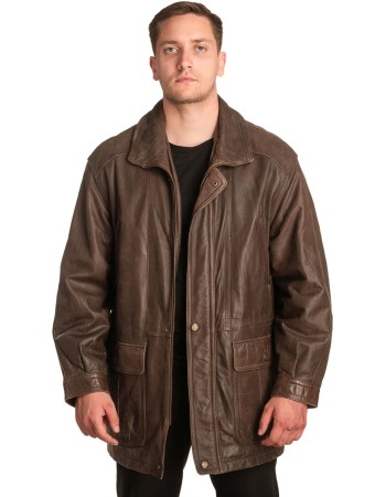 Γνήσιο Ανδρικό Δερμάτινο Μπουφάν - A181