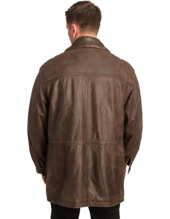 Γνήσιο Ανδρικό Δερμάτινο Μπουφάν - A181