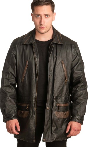 Γνήσιο Ανδρικό Δερμάτινο Μπουφάν - A182