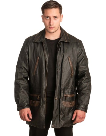Γνήσιο Ανδρικό Δερμάτινο Μπουφάν - A182