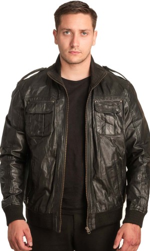 Γνήσιο Ανδρικό Δερμάτινο Μπουφάν - A183