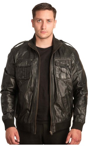 Γνήσιο Ανδρικό Δερμάτινο Μπουφάν - A183