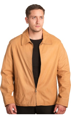 Γνήσιο Ανδρικό Δερμάτινο Μπουφάν - A185