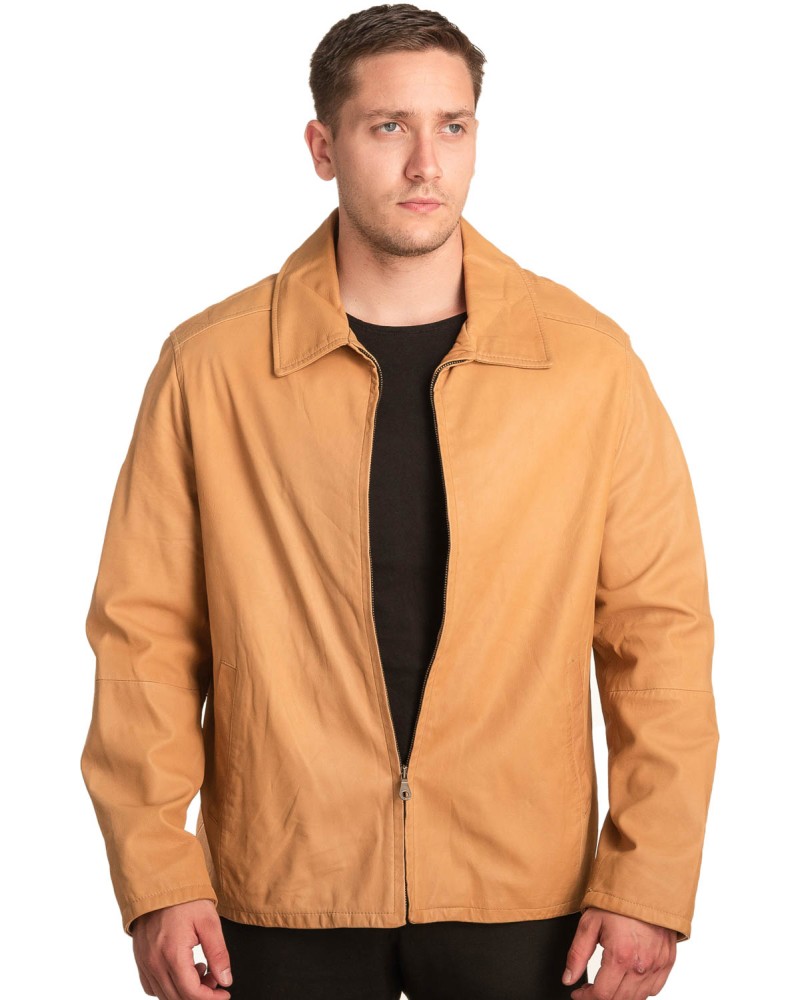 Γνήσιο Ανδρικό Δερμάτινο Μπουφάν - A185