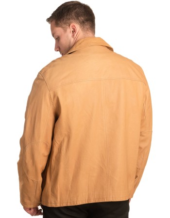 Γνήσιο Ανδρικό Δερμάτινο Μπουφάν - A185