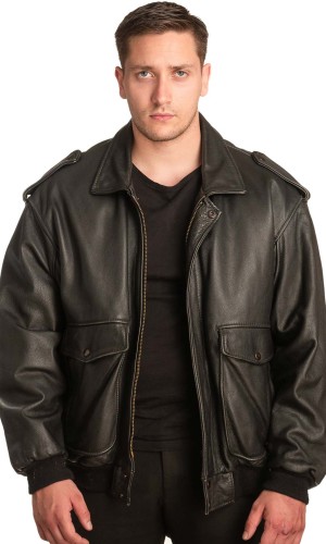 Γνήσιο Ανδρικό Δερμάτινο Μπουφάν - A186