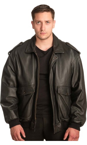 Γνήσιο Ανδρικό Δερμάτινο Μπουφάν - A186