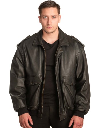 Γνήσιο Ανδρικό Δερμάτινο Μπουφάν - A186