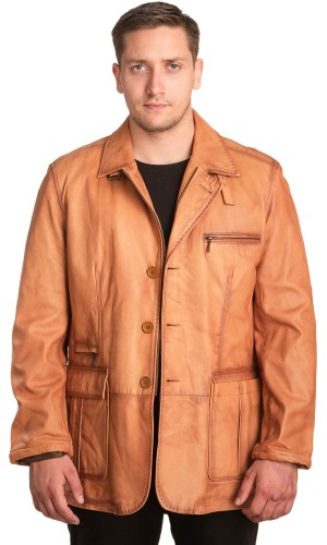 Γνήσιο Ανδρικό Δερμάτινο Σακάκι - Α199