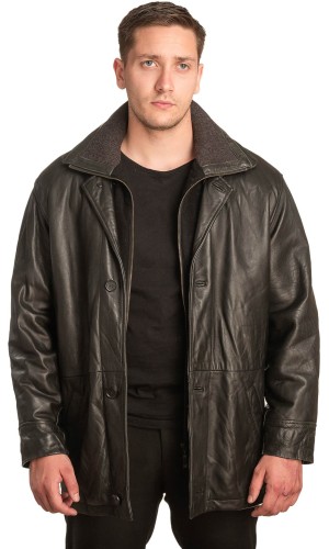  Γνήσιο Ανδρικό Δερμάτινο Μπουφάν - A200