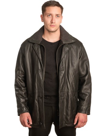  Γνήσιο Ανδρικό Δερμάτινο Μπουφάν - A200