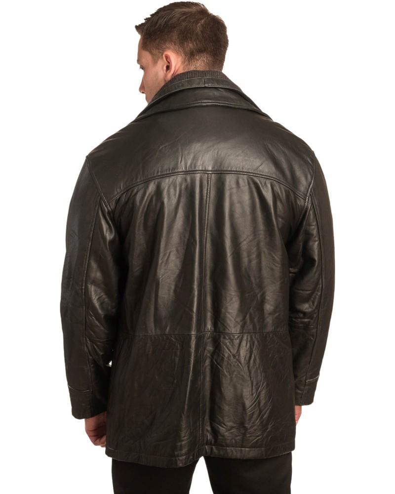  Γνήσιο Ανδρικό Δερμάτινο Μπουφάν - A200