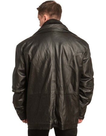  Γνήσιο Ανδρικό Δερμάτινο Μπουφάν - A201