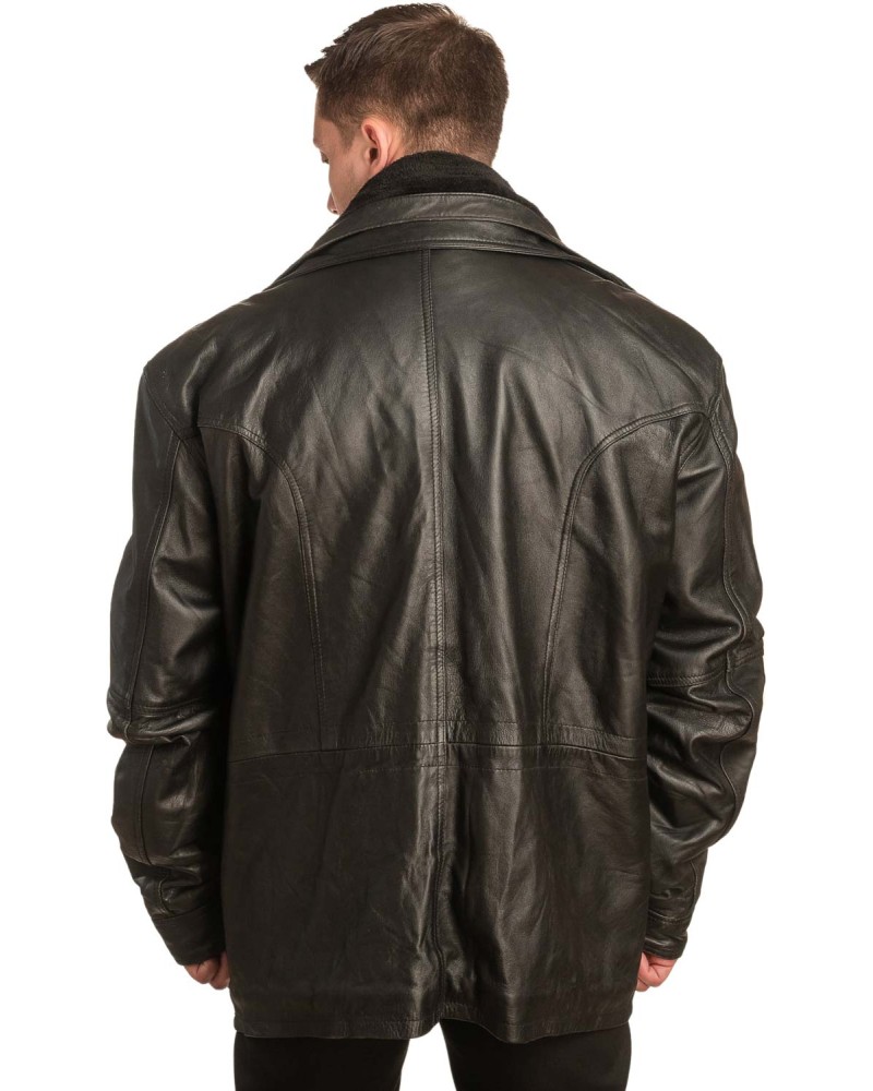  Γνήσιο Ανδρικό Δερμάτινο Μπουφάν - A201