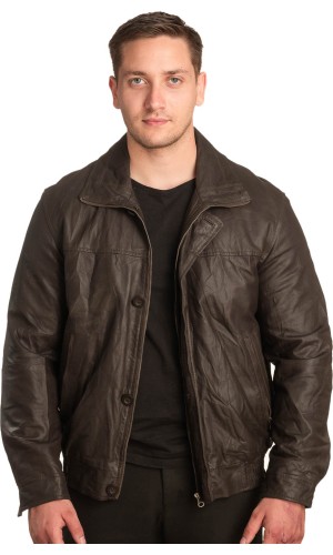 Γνήσιο Ανδρικό Δερμάτινο Μπουφάν - A204