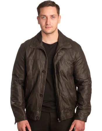 Γνήσιο Ανδρικό Δερμάτινο Μπουφάν - A204
