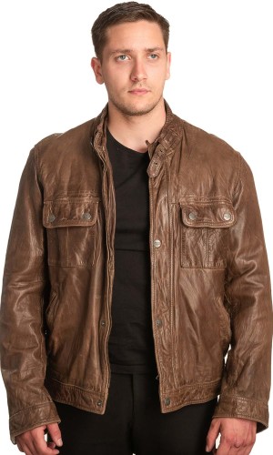Γνήσιο Ανδρικό Δερμάτινο Μπουφάν - A206