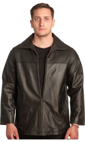  Γνήσιο Ανδρικό Δερμάτινο Μπουφάν - A210