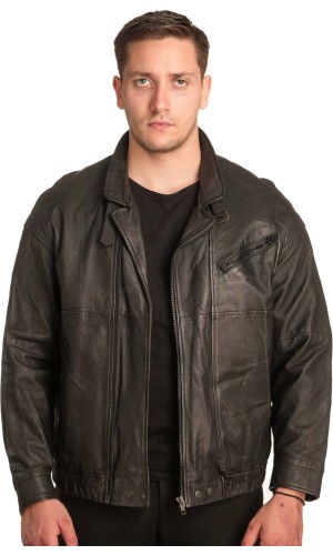 Γνήσιο Ανδρικό Δερμάτινο Μπουφάν - A211