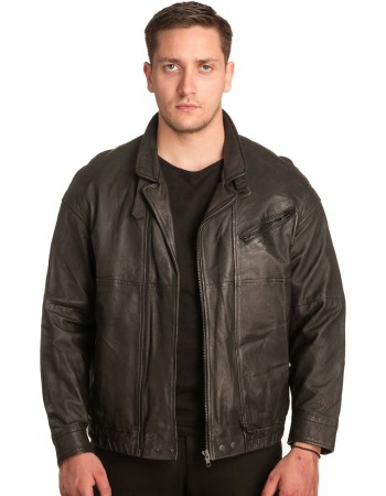 Γνήσιο Ανδρικό Δερμάτινο Μπουφάν - A211