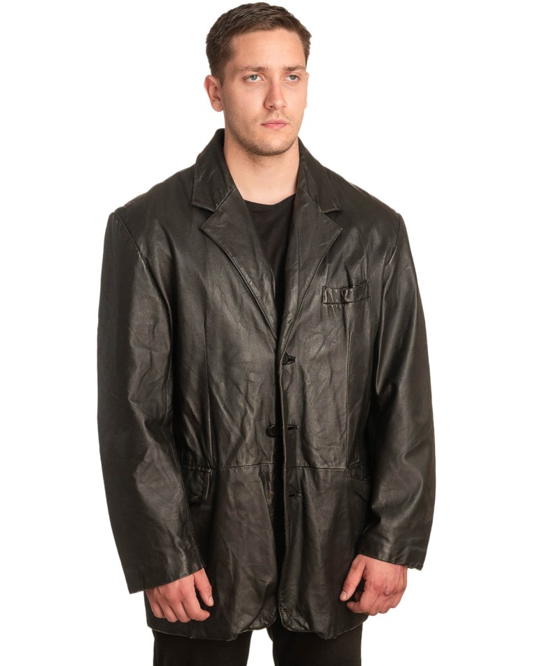 Γνήσιο Ανδρικό Δερμάτινο Σακάκι - Α214