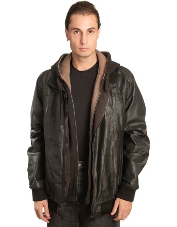 Γνήσιο Ανδρικό Δερμάτινο Μπουφάν - A218
