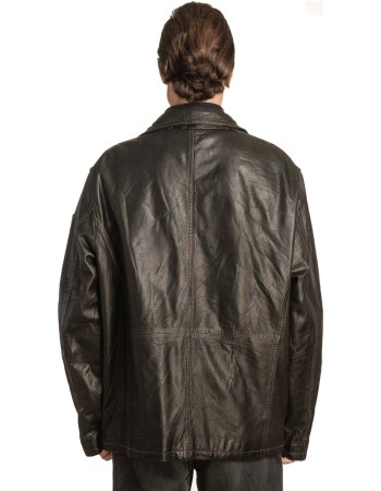  Γνήσιο Ανδρικό Δερμάτινο Μπουφάν - A219