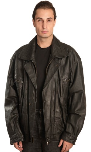 Γνήσιο Ανδρικό Δερμάτινο Μπουφάν - A223