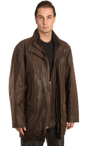 Γνήσιο Ανδρικό Δερμάτινο Μπουφάν - A224