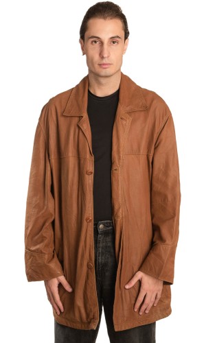 Γνήσιο Ανδρικό Δερμάτινο Μπουφάν - A225