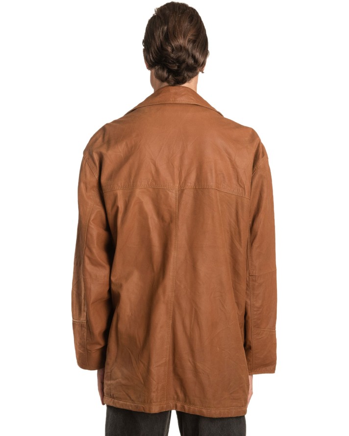 Γνήσιο Ανδρικό Δερμάτινο Μπουφάν - A225