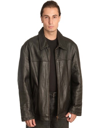 Γνήσιο Ανδρικό Δερμάτινο Μπουφάν - A227