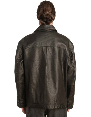 Γνήσιο Ανδρικό Δερμάτινο Μπουφάν - A227