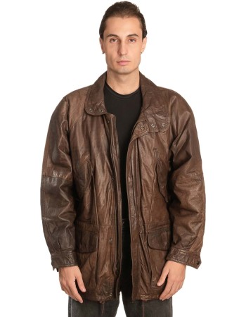 Γνήσιο Ανδρικό Δερμάτινο Μπουφάν - A229
