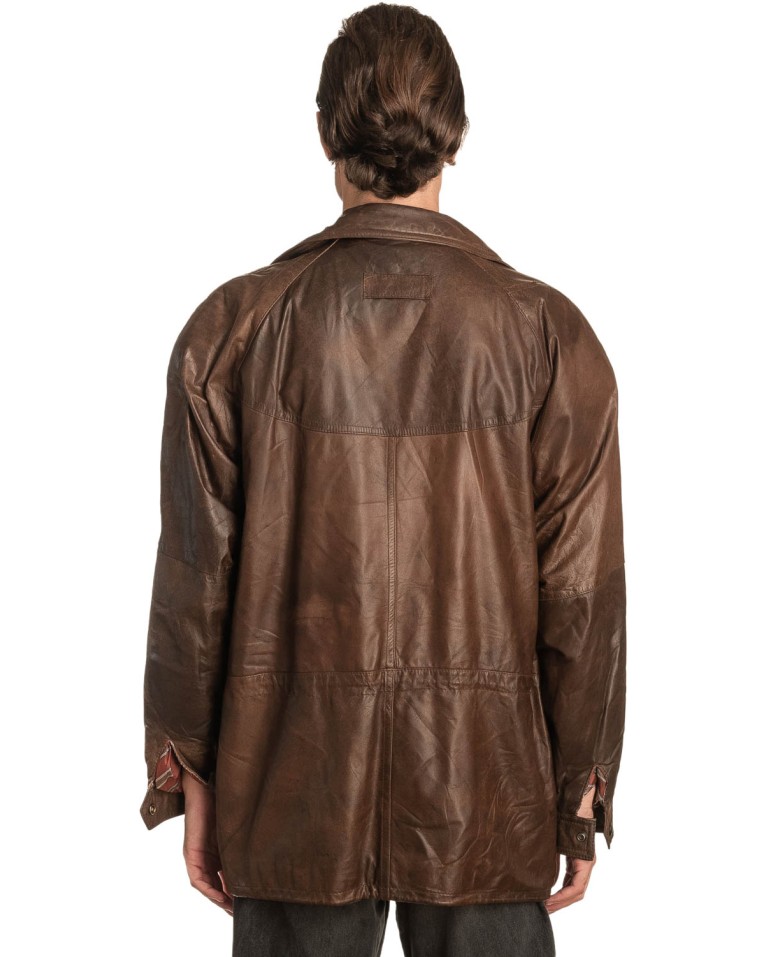 Γνήσιο Ανδρικό Δερμάτινο Μπουφάν - A229