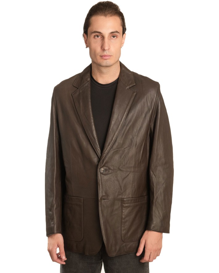 Γνήσιο Ανδρικό Δερμάτινο Σακάκι - Α230